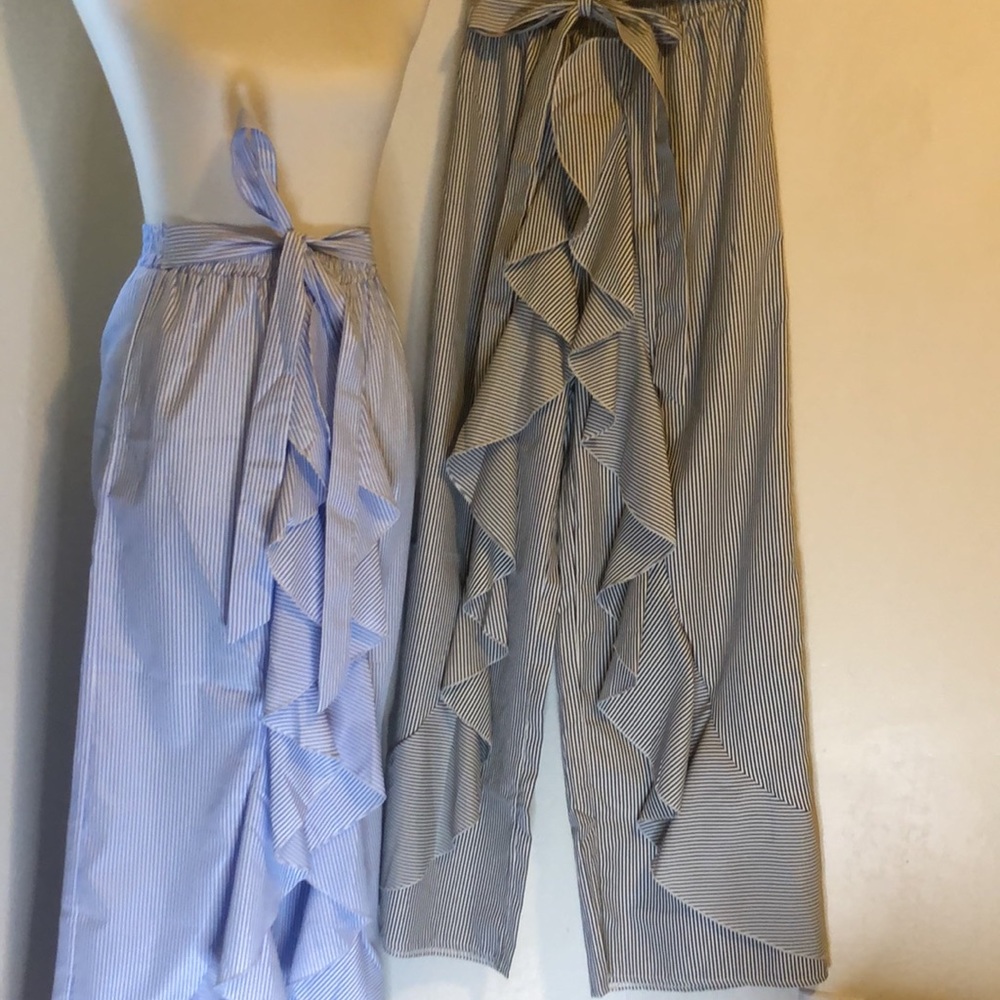 Ruffle Stripe Pants